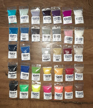 nuancier floc, couleurs 1mm