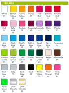 Carte de coloris du Flexcut SEF 2019