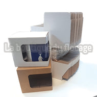 Boites Carton Ajourées pour Mugs, blanches ou kraft